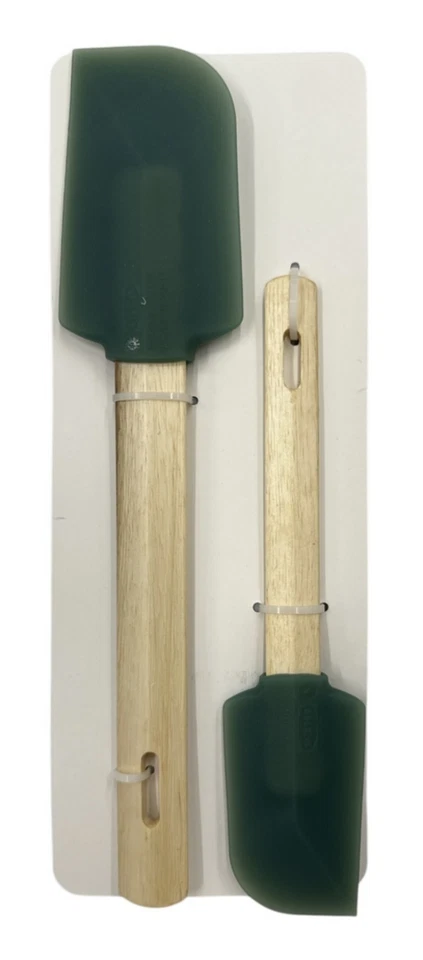 New IKEA BACKRODING Spatula Set of 2 Wood/Dark Gray-Green 105.765.15 - Image 1 of 1