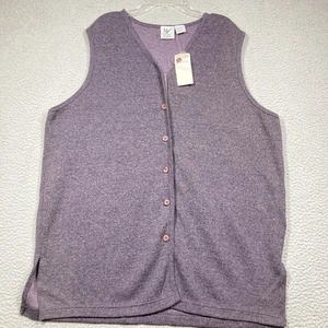 Maggie Lawrence Long Pullover Weste Damen Large Lila Knopfleiste Cardigan V-Ausschnitt - Bild 1 von 10