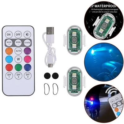 Aircraft LED Strobe Lights Adjustable Flashing Modes for Enhanced Visibility - Image 1 of 4