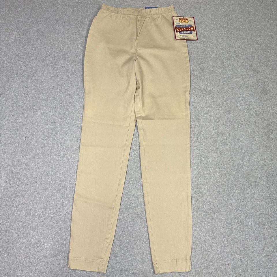 Route 66 Pants Womens Medium Stretch Denim Leggings Pull On Made USA Casual - Image 1 of 4