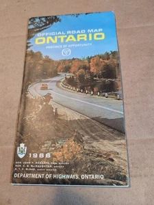 ONTARIO "Official Road Map" 1966 - Imagen 1 de 4