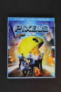 Pixels (Blu-ray + 3D, 2015, 2-Disc Set w Lenticular Slipcover) Adam Sandler - Imagen 1 de 4