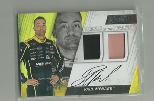 2017  Absolute  PAUL MENARD  Tools of the Trade Dual Signatures Silver 85/99
