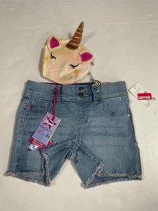 Vigosss Shorts Denim Light Blue Glitter Pouch Girls Sz 6 NEW NWT N117 - Picture 1 of 2
