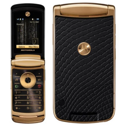 Original Motorola Razr 2 V8 2.2'' UNLOCKE GSM 2G Quad Band Flip Gold Cell Phone - Image 1 of 4
