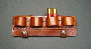 20 Ga. SASS Shotgun slider, brown, 8 shells, , for 2.5" belt, New - Picture 1 of 3