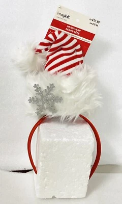 Diadema de Navidad a Rayas Papá Noel Medias Sombrero Piel Blanca Nuevo con Etiquetas Foto 1 de 4