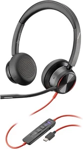 POLY Cuffie stereo Blackwire 8225 con dongle USB-C + adattatore USB-C/A - Foto 1 di 12