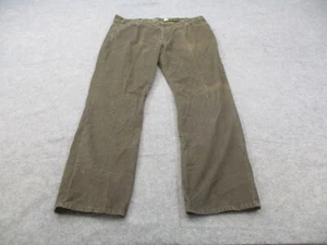 Eddie Bauer Pants Mens 44 Tall Brown Chino Flat Front Straight Corduroy 46x36 - Picture 1 of 9