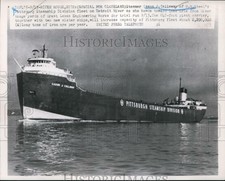 1952 Press Photo Steamer Cason J Callaway of US Steels Pittsburg Steamship Divis