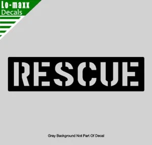 Rescue Aircraft Markings Graphic Durable High Performance Die Cut Vinyl Decal - Picture 1 of 20