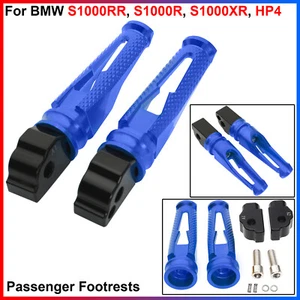 For BMW S1000RR, S1000R, S1000XR, HP4 - CNC Machining Blue Passenger Footrests - Imagen 1 de 10