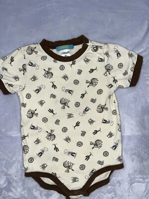 Vintage Gymboree Cowboy Horse Farm Western Bodysuit 2t Rare VHTF - Image 1 of 4
