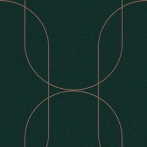 Graham + Brown Wallpaper Roll Metallic Strippable Double Roll Green + Copper - Picture 1 of 4
