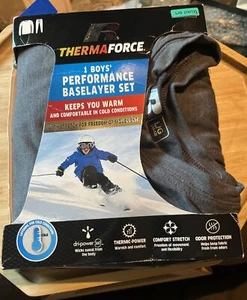 Russell Boys Therma Force Underwear Long Sleeve Top & Pants LARGE (10-12) NEW - Picture 1 of 7