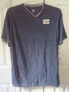 Mens Lee T Shirt Layered Look Size XL Blue NWT - Picture 1 of 2