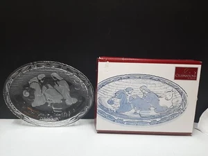 Mikasa Celebrations Krippe Plakette Kristall 9" Weihnachtsdeko, geschnitzt/geätzt  - Bild 1 von 5