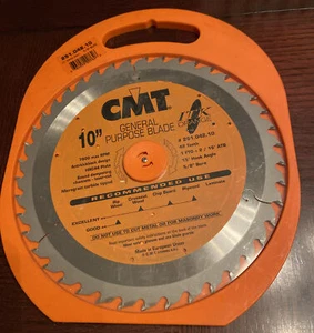 SAW BLADE ATB Grind with 5/8-Inch Bore Circular Carbide 10-Inch x 42 Teeth CMT - Picture 1 of 2