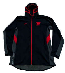 Nike Ole Miss Rebels Showtime Basketball Warmup Hoodie Mens XL Black CQ1850-010 - Picture 1 of 11