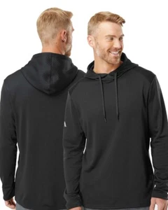 Adidas - Textured Mixed Media Hooded Sweatshirt - A530, Golf , sports, dad gift - Picture 1 of 11