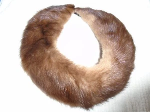 Vintage Brown Mink Fur Collar  - Picture 1 of 4