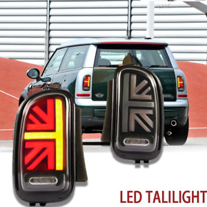 Pair Red LED Tail Lights Brake Lamps For BMW MINI Cooper Clubman R55 2007-2014