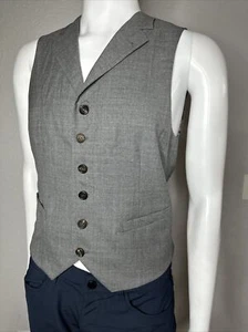 Brunello Cucinelli Anzugweste Weste Gilet Größe 48 - 100% Wolle grau - Bild 1 von 12