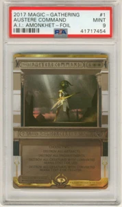 MAGIC MTG REUNIÓN AMONKHET INVOCACIONES AUSTERO COMANDO #1 LÁMINA PSA 9 COMO NUEVA #* - Imagen 1 de 1