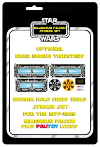 Star Wars Millennium Falcon Engine Thruster Vintage Replacement Sticker Set VTG - Picture 1 of 5