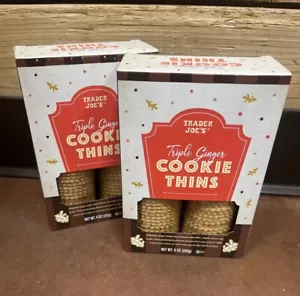 2x Trader Joe’s Triple Ginger Cookies Thins 9oz Each••• - Picture 1 of 4