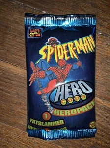 Spiderman Hero caps Marvel Pogs vintage sealed pack pog milk caps - Picture 1 of 2