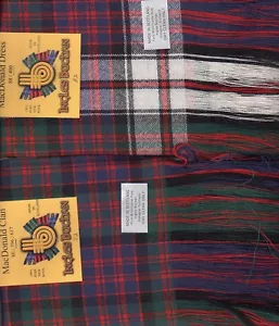 Fascia tartan clan Donald MacDonald donna lana scozzese a quadri - Foto 1 di 16