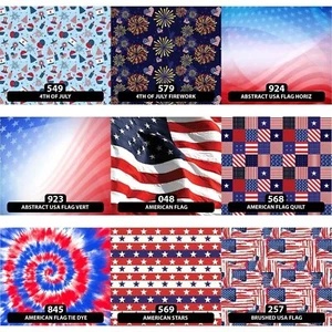 American / USA Patriotic Patterned HTV 18.5 ROLL **FREE SHIPPING** - Picture 1 of 48