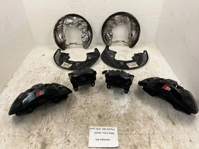 21 AUDI SQ5 Q5 80A OEM PINZAS DE FRENO DELANTERAS TRASERAS PASTILLAS PROTECTORES ANTIPOLVO ETC 18-23 Foto 1 de 4