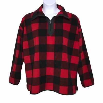 Chaqueta Pullover Chaps Roja A Cuadros Polar XXL Nueva con Etiquetas Foto 1 de 4