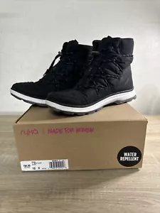 RYKA Black Brae Water Repellant Lace-Up Slip-On Winter Boots Woman’s Size 10 - Picture 1 of 6