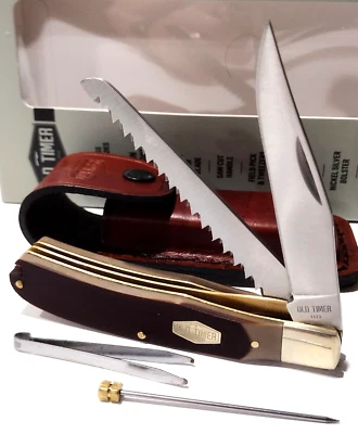 Schrade старый таймер 97OT Buzzsaw траппер поле медиатор пинцет складной карманный нож - Изображение 1 из 4