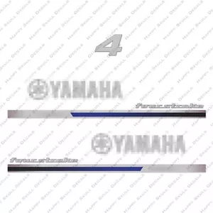 Juego de calcomanías de motor fueraborda Yamaha 4 hp de cuatro tiempos reproducción 4 hp 2013 - Imagen 1 de 1