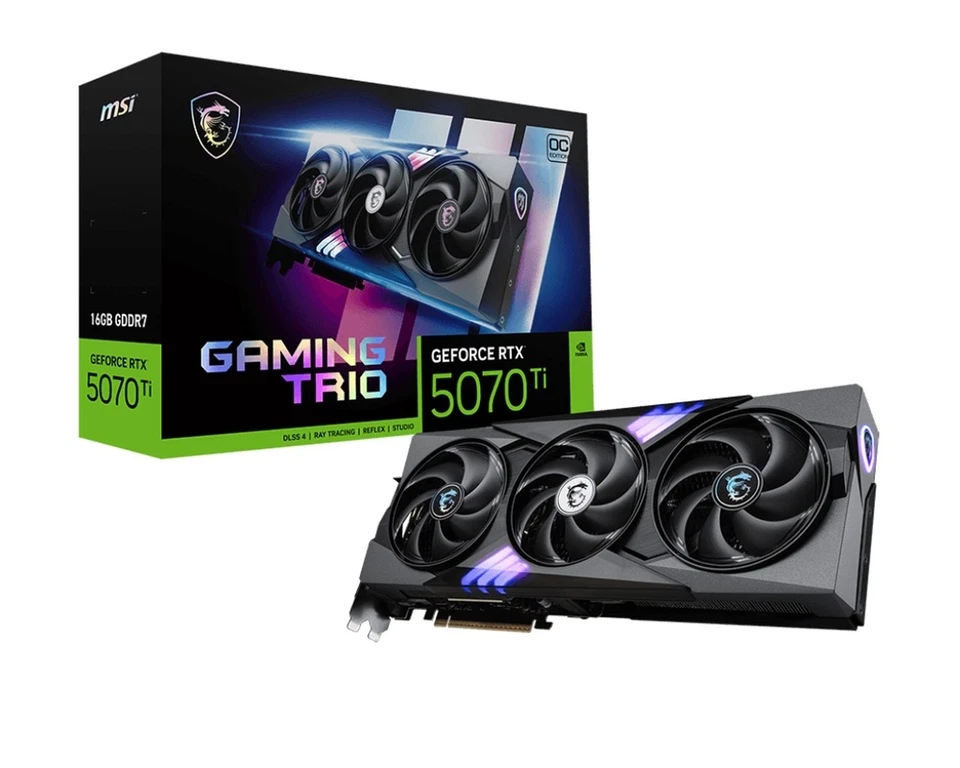 MSI V531-240R Gaming Geforce Rtx 5070 Ti 16G Trio Oc Nvidia 16 Gb Gddr7 E