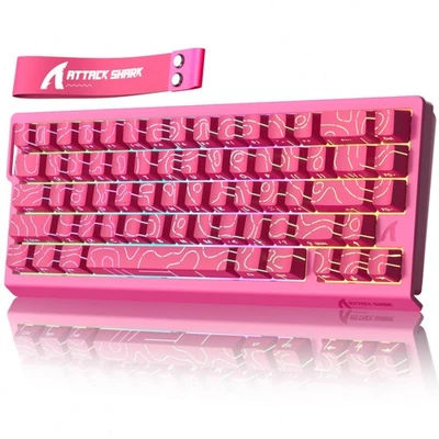 ATTACK SHARK X68 HE Wired 60% Gaming Keyboard Hall Effect Magnetic Switch RGB - Image 1 of 4