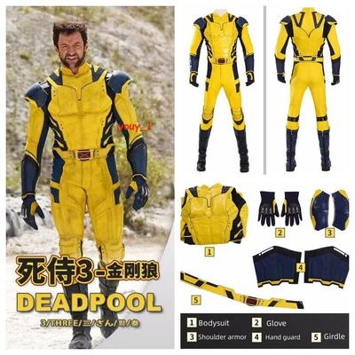 Росомаха Дэдпул 3 косплей костюм костюм для Comic-con мужчин наряды Хэллоуин - Изображение 1 из 4