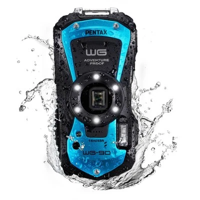 Ricoh Pentax WG-90 Blau - Robuste 20MP Unterwasser Kamera 4K GPS - Bild 1 von 4