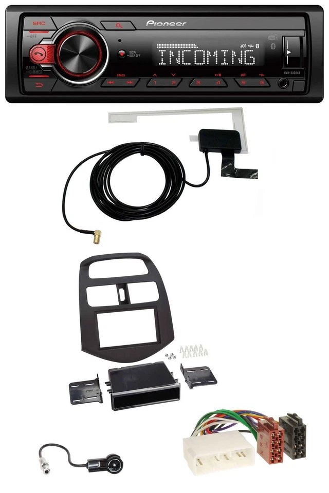 Pioneer USB MP3 DAB Bluetooth Autoradio für Chevrolet Spark (KLM 2012-2013) - Bild 1 von 4