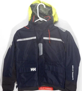 HELLY HANSEN Waterproof all weather Crew Jacket w/ hood sz.10 nwot's - Picture 1 of 13