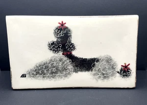 Hedi Schoop California Caniche Francés Cerámica Caja de Recuerdo MCM COMO ESTÁ - Imagen 1 de 7