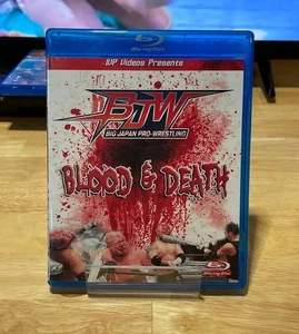 BJW Blood And Death BluRay ECW Big Japan Wrestling WWE WWF Japanese Hardcore - Imagen 1 de 2