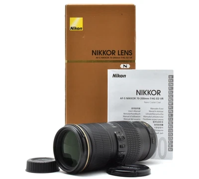 [Near MINT in Box] Nikon AF-S VR NIKKOR ED 70-200mm f/4 G ED VR Lens From JAPAN - Image 1 of 4