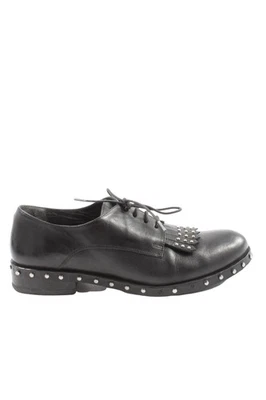 MINELLI Zapatos brogue Mujeres Flats Talla EU 38 negro estilo «business» - Imagen 1 de 4