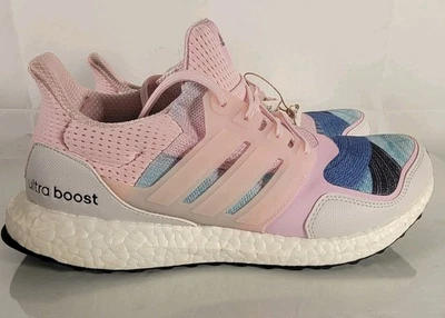 Adidas Ultraboost S&L Pink Hazy Blue Womens Running Shoes Size 9 FX7986 - Image 1 of 4