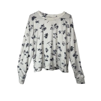 Hurley Camiseta Punto Camiseta Top Mujer XL Extra Grande Blanco Azul Tropical Foto 1 de 4